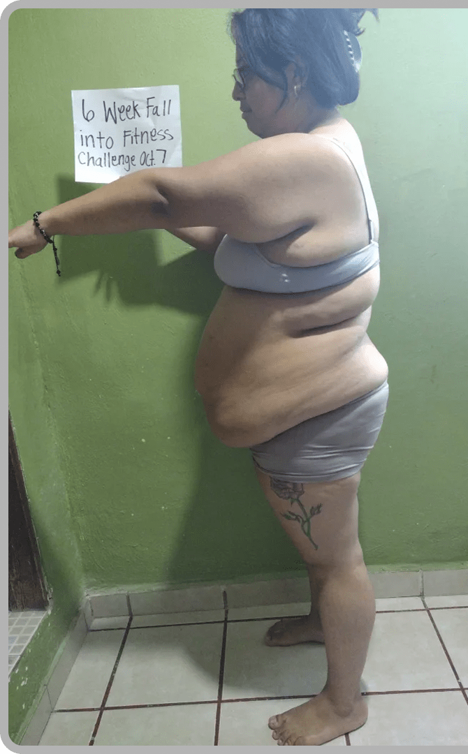 Elizabeth P. before transformation