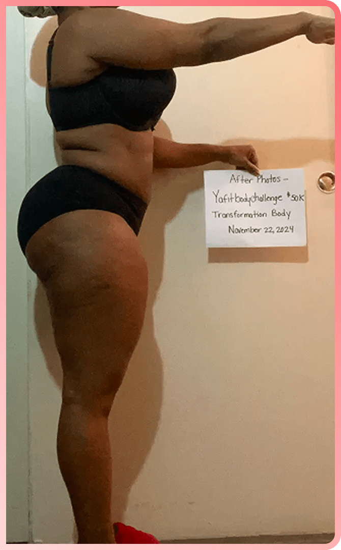 Kalia H. after transformation