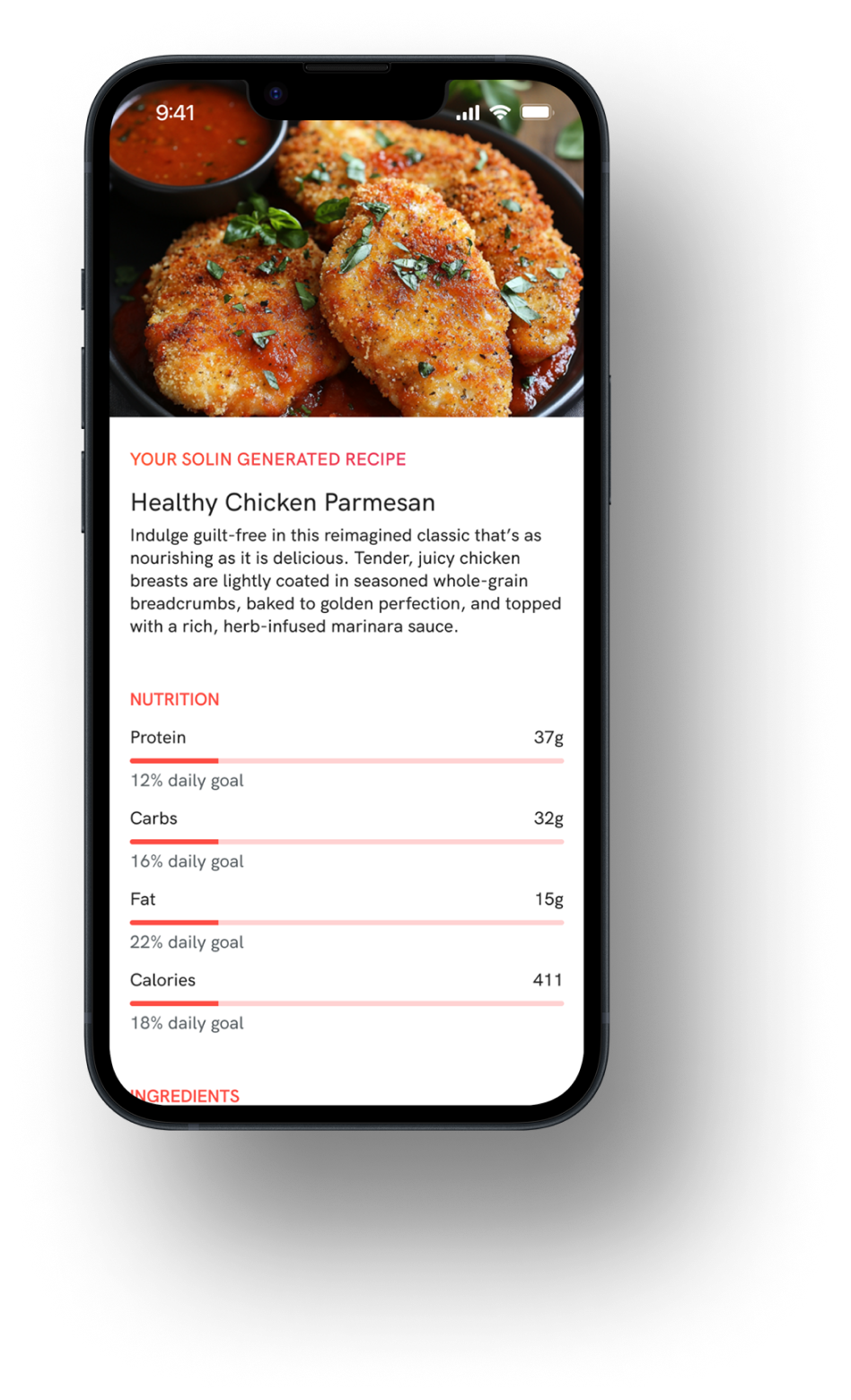 mobile app meal generator