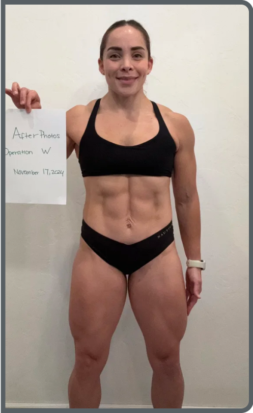 Natalie L. after transformation