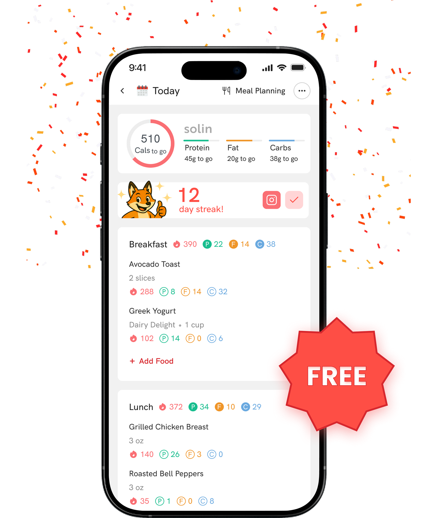 mobile app meal generator grocery list