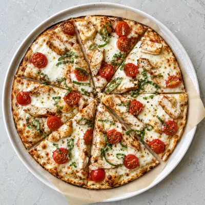 High-protein pizza