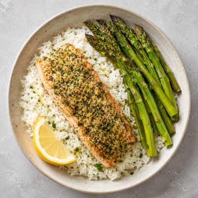 Herb salmon & rice